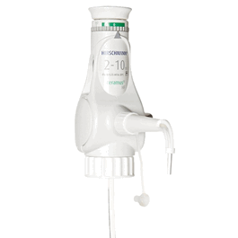 Hirschmann® ceramus® HF Bottletop Dispenser - ceramus HF Adjustable Volume Bottletop Dispenser, 2 to 10 mL, Conformity Certified - 1 ea