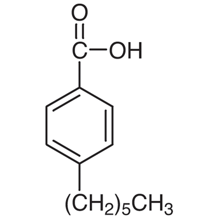 4-Hexylbenzoic Acid, CAS RN: 21643-38-9, Product Number: H0829