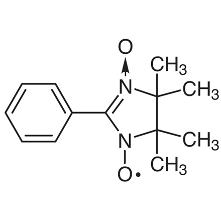 PTIO (=2-Phenyl-4,4,5,5-tetramethylimidazoline-3-oxide-1-oxyl) [Stable free radical reagent for the simultaneous determination of NO and NO2 in the atmosphere], CAS RN: 18390-00-6, Product Number: A5440