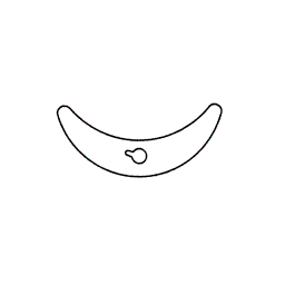 SP Wilmad-LabGlass PTFE Banana Shaped Stirrer Blades, Type A