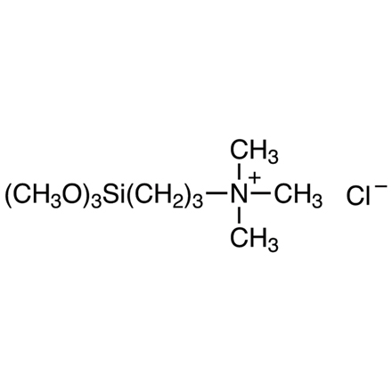 Trimethyl[3-(trimethoxysilyl)propyl]ammonium Chloride (ca. 50% in Methanol), CAS RN: 35141-36-7, Product Number: T2796