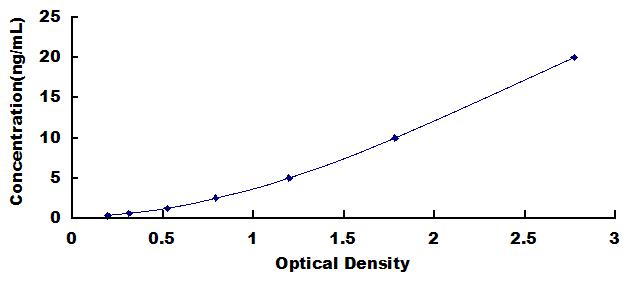 Typical Standard Curve for BDNF ELISA (Sandwich)