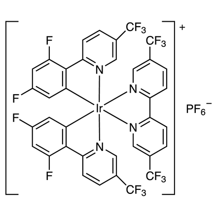 [5,5'-Bis(trifluoromethyl)-2,2'-bipyridine-κ2N1,N1'][bis[3,5-difluoro-2-[5-(trifluoromethyl)-2-pyridinyl-κN]phenyl-κC1]]iridium Hexafluorophosphate, CAS RN: 1973375-72-2, Product Number: B6451