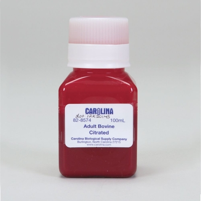 Bovine Blood, Citrated, Pooled, 100 mL