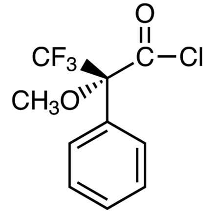 (R)-(-)-α-Methoxy-α-(trifluoromethyl)phenylacetyl Chloride (ca. 18% in Dichloromethane, ca. 1.0mol/L) [for Determination of the optical purity of Alcohols and Amines], CAS RN: 39637-99-5, Product Number: M2215