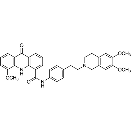 Elacridar, CAS RN: 143664-11-3, Product Number: E1371