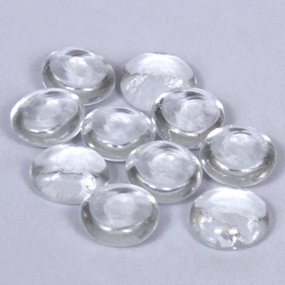 Bead, Glass, Flat, Pack of 10