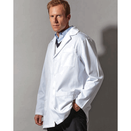 Fashion Seal Mens 34 in. Short Lab Coats