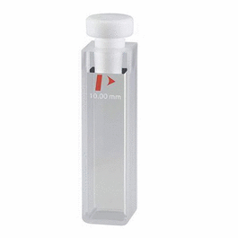 PerkinElmer® NIR Quartz SUPRASIL 300 Rectangular Macro Cells with PTFE Stopper - PerkinElmer NIR Quartz SUPRASIL 300 Rectangular Macro Cell with PTFE Stopper - 10 mm, Qty. 2 - 2 ea