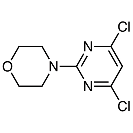 4-(4,6-Dichloro-2-pyrimidyl)morpholine, CAS RN: 10397-13-4, Product Number: D4069