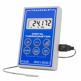 Traceable® Platinum Ultra-Accurate Thermometer - Platinum Ultra-Accurate Digital Thermometer with Handle Probe - 1 ea