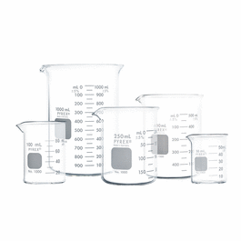 Corning® PYREX® Beakers, Low Form, Double Scale, Graduated