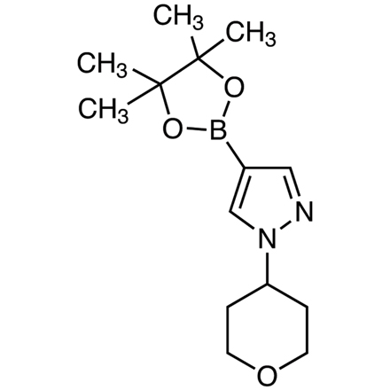 1-(Tetrahydro-2H-pyran-4-yl)-4-(4,4,5,5-tetramethyl-1,3,2-dioxaborolan-2-yl)-1H-pyrazole, CAS RN: 1040377-03-4, Product Number: T3668