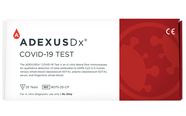 ADEXUSDx® COVID-19 Antibody Test Convenience Pack Case (Boxes of 50) 