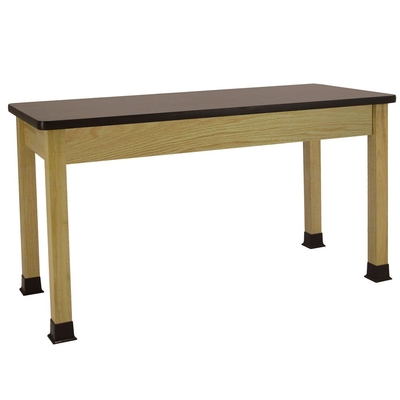 Economy Student Table, Chemical-Resistant Laminate Top, Plain Apron, 54 x 24 x 30