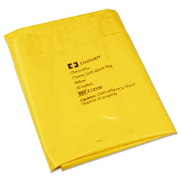 Covidien Chemo Waste Bags - Covidien 20 gal. Chemo Soft Waste Bag, Yellow, 4 mil. - 100 ea