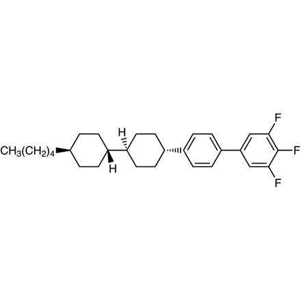 trans,trans-3,4,5-Trifluoro-4'-(4'-pentylbicyclohexyl-4-yl)biphenyl, CAS RN: 137529-43-2, Product Number: T3482