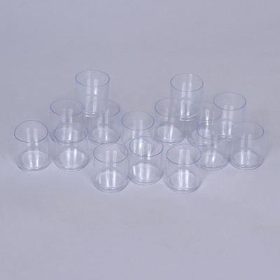 Container, Cylindrical, Plastic, 1 x 1 in, Pack of 15