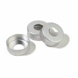 Thermo Scientific™ 20 mm Headspace Crimp Caps - 20mm Crimp Cap, 20 mm, Aluminum, Silver - 1000 ea