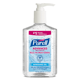 PURELL® Advanced Hand Sanitizer Gel, 8 fl oz Table Top Pump Bottle