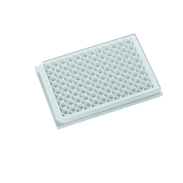 Krystal 96-Well Opaque Body, Clear Bottom Polystyrene Microplates, 350uL