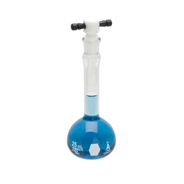 DWK Life Sciences KIMAX® Volumetric, Class A, with Color-Coded PTFE TS Stoppers - DWK Life Sciences (Kimble) Class A Volumetric Flasks with Color-Coded PTFE Stopper, 25 mL - 1 ea