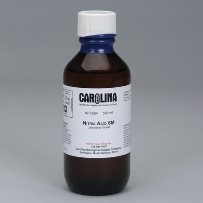 Nitric Acid, 6 M (27% v/v), Laboratory Grade, 500 mL
