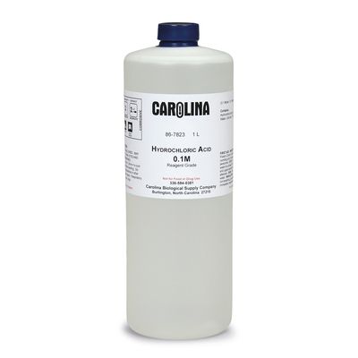 Hydrochloric Acid, 0.1 M (0.3% v/v), Reagent Grade, 1 L