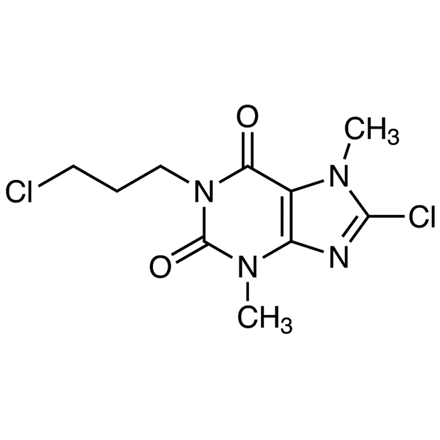 8-Chloro-1-(3-chloropropyl)theobromine, CAS RN: , Product Number: C3618