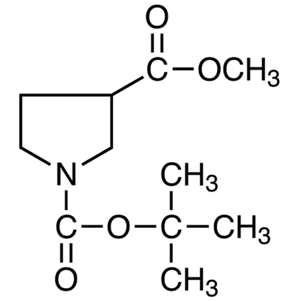 Methyl 1-(tert-Butoxycarbonyl)-3-pyrrolidinecarboxylate, CAS RN: 122684-33-7, Product Number: M2723