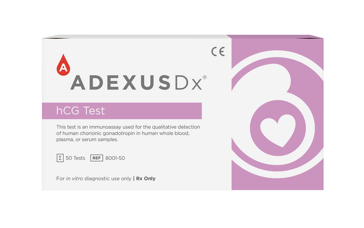 ADEXUSDx® hCG Assay Case of 1000 (Boxes of 50)