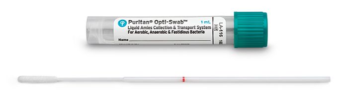 Opti-Swab 1ml Liquid Amies Transport Medium w/ 6"Mini-tip Flock Swab