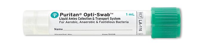 Opti-Swab 1ml Liquid Amies Transport Medium w/ 6"Mini-tip Flock Swab