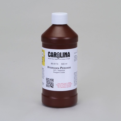 Hydrogen Peroxide, 30%, Reagent Grade, 500 mL
