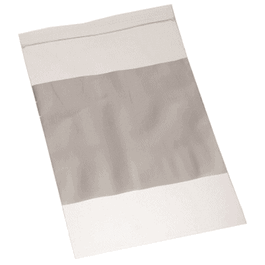 Qorpak® 4 mil. LDPE Clear Zip Bags with Write-On Block