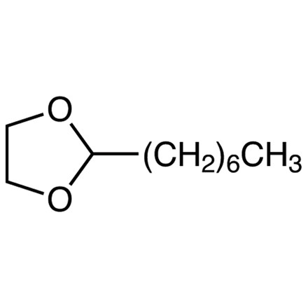 2-Heptyl-1,3-dioxolane, CAS RN: 4359-57-3, Product Number: H1715