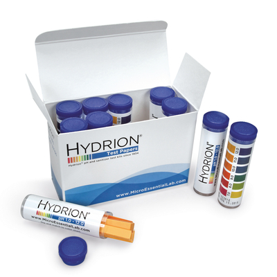 Hydrion Regular pH Strips, Wide Range, pH 1-12