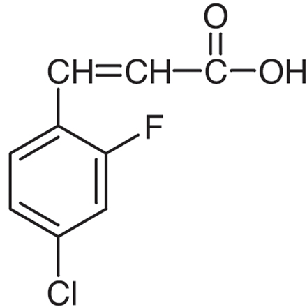 4-Chloro-2-fluorocinnamic Acid, CAS RN: 202982-65-8, Product Number: C2200
