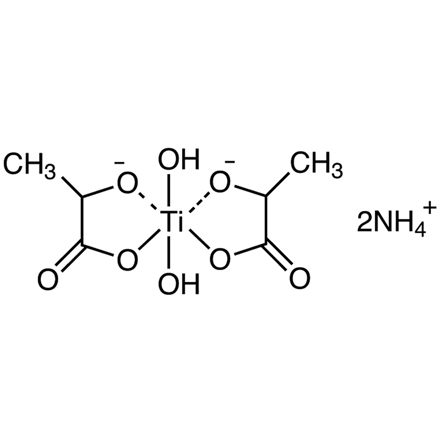 Dihydroxybis(ammonium Lactato)titanium(IV) (ca. 40% in Isopropyl Alcohol, Water), CAS RN: 65104-06-5, Product Number: T2611