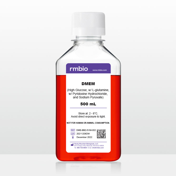 DMEM 1X, High Glucose, With L-glutamine, With Sodium Pyruvate, With Pyridoxine HCI