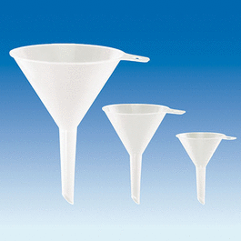 BrandTech® VITLAB® Polypropylene Funnel - Large PP Funnel, Top Dia. (mm): 200, Stem Dia. (mm): 22, Length (mm): 200 - 6 ea
