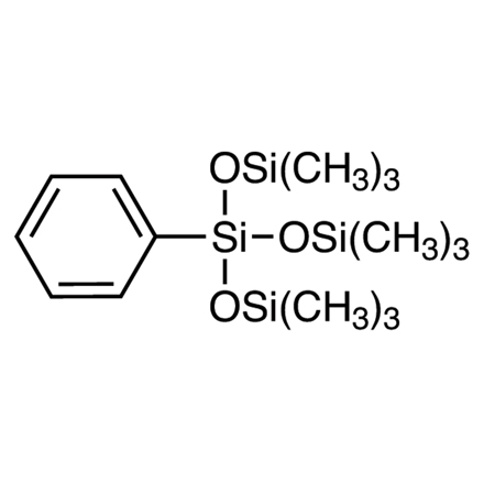 1,1,1,5,5,5-Hexamethyl-3-phenyl-3-(trimethylsilyloxy)trisiloxane, CAS RN: 2116-84-9, Product Number: H1460
