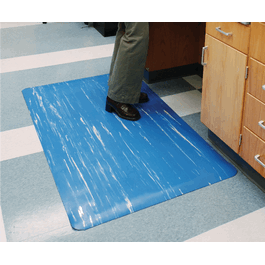Wearwell® Tile-Top AM Mats - 36 x 60 in. Tile-Top AM Spongecote Floor Mat, Black - 1 ea