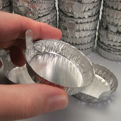 Weighing Dishes, Aluminum Foil, Disposable, 57 mm, Pack of 100