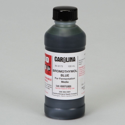 Bromthymol Blue, 1.6% in 50% Ethanol, Laboratory Grade, 120 mL