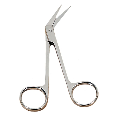Dissection Scissors, Stainless Steel, Fine Points, Angular, 4 1/2 in
