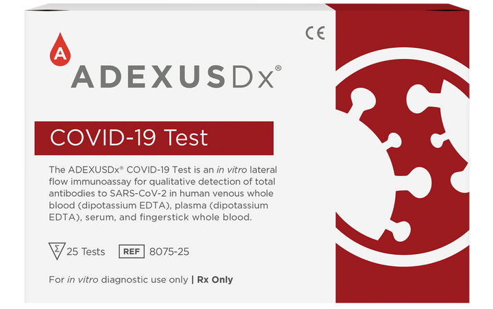  ADEXUSDx® COVID-19 Antibody Test Case in Boxes of 25 