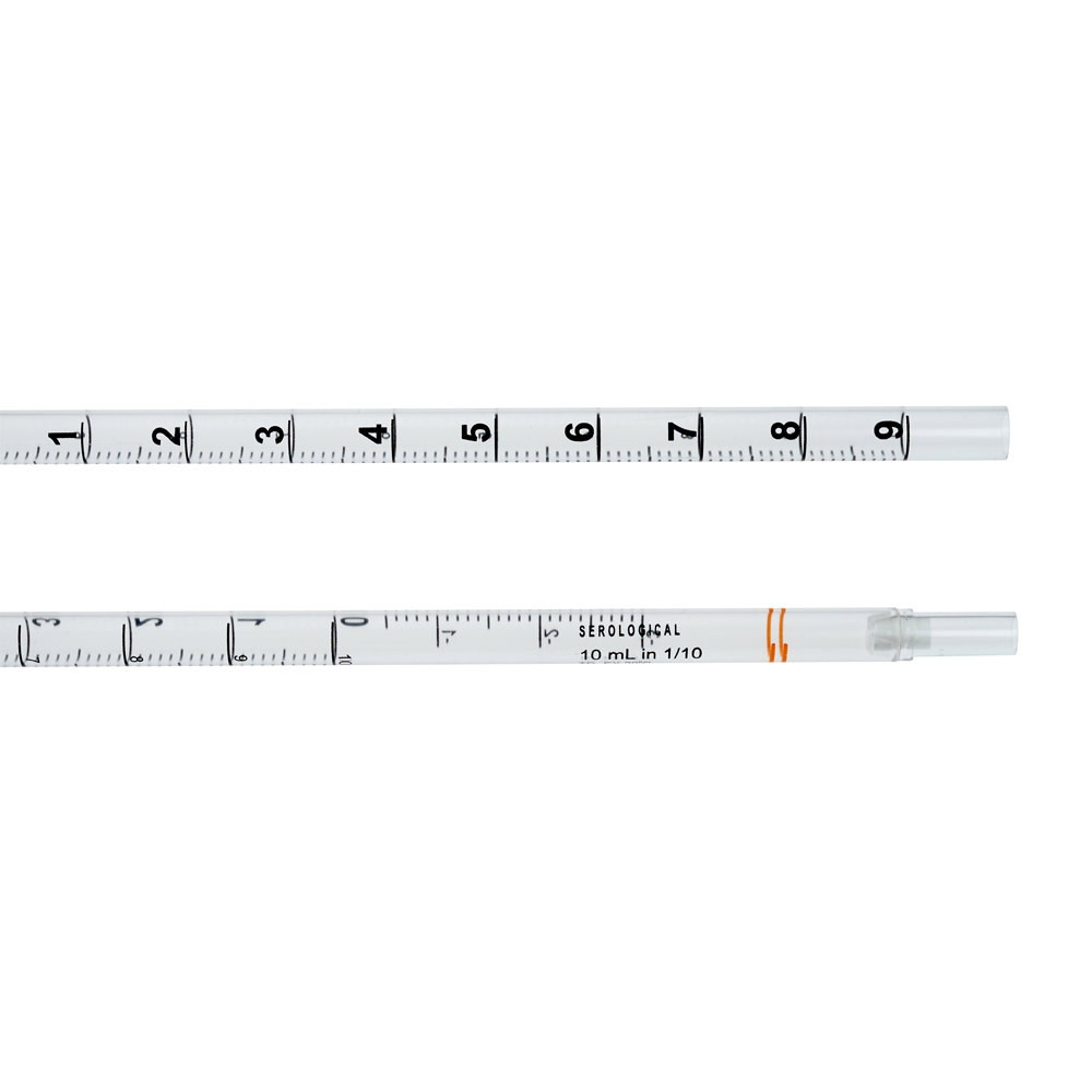 10mL Pipet, Open End, Bulk Packed in Bags, Sterile