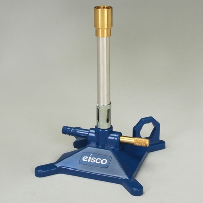 No-Tip Bunsen Burner with Flame Stabilizer and Gas-Adjustment Valve, LP Gas