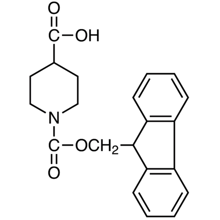 1-[(9H-Fluoren-9-ylmethoxy)carbonyl]-4-piperidinecarboxylic Acid, CAS RN: 148928-15-8, Product Number: F0914